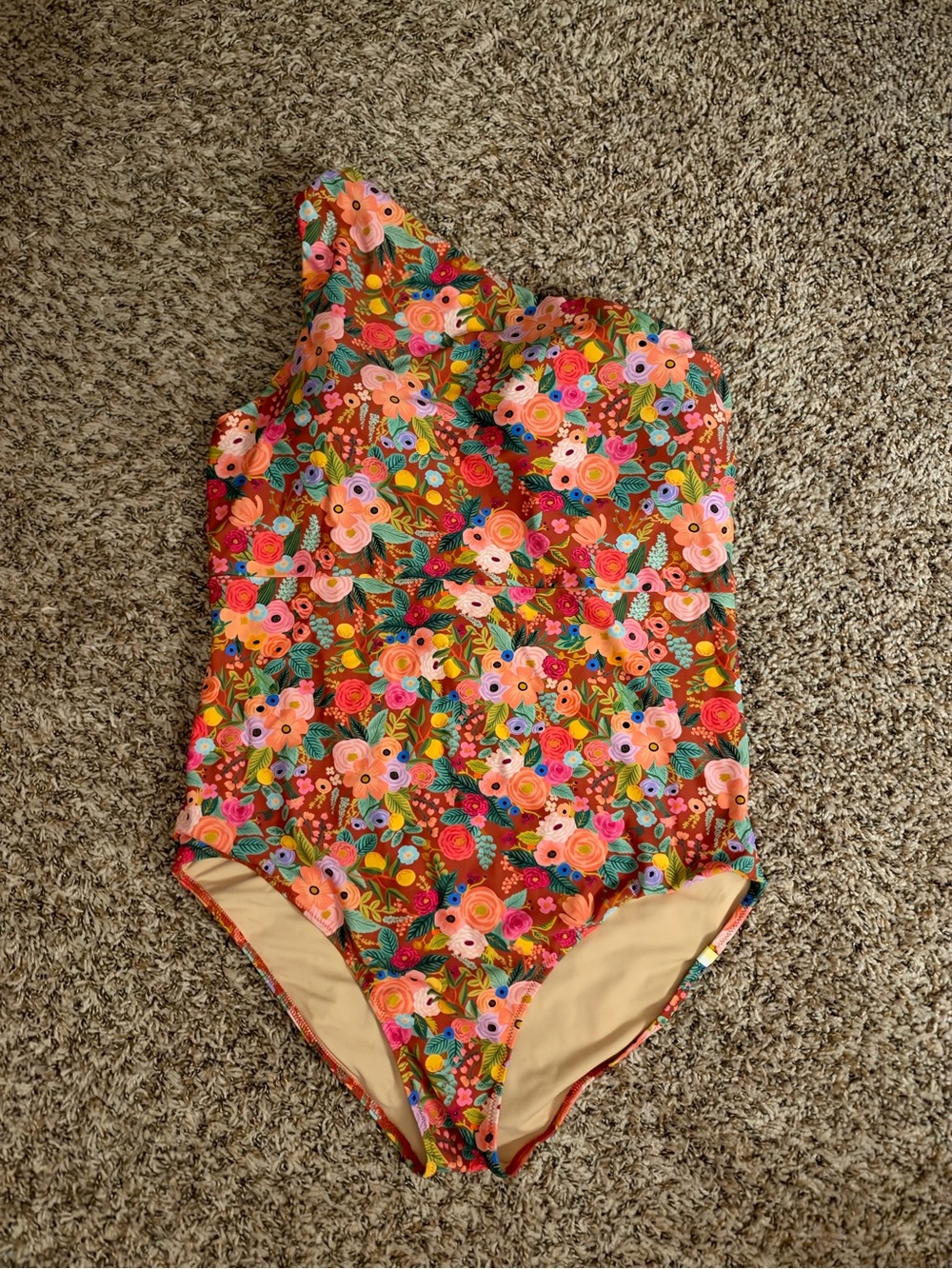 Summersalt x Rifle Paper Co The Sidestroke  Swimsuit in Garden Party
